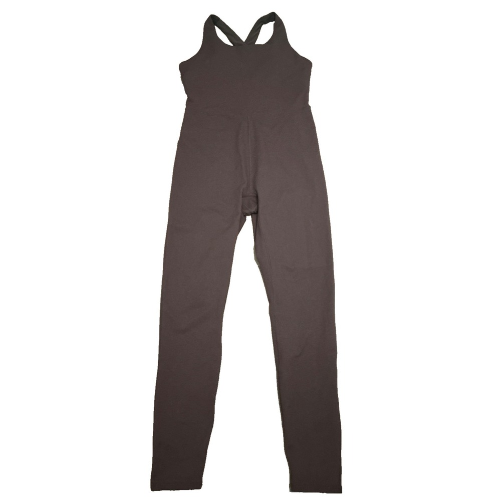 Fabletics Define Jumpsuit One Piece Women's Sz Medium Brown Powerhold Athletic